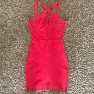 BCBG MaxAzria Coral Bandage Dress Size SM
